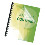 Crystals Transparent Presentation Covers for Binding Systems, Unpunched, Clear, with Square Corners, 11 x 8.5, 25/Pack
