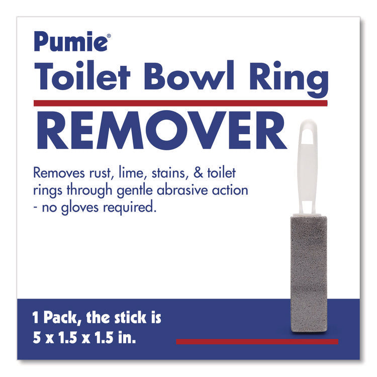 Toilet Bowl Ring Remover with Handle, 1.25 x 5, Gray, 6/Pack