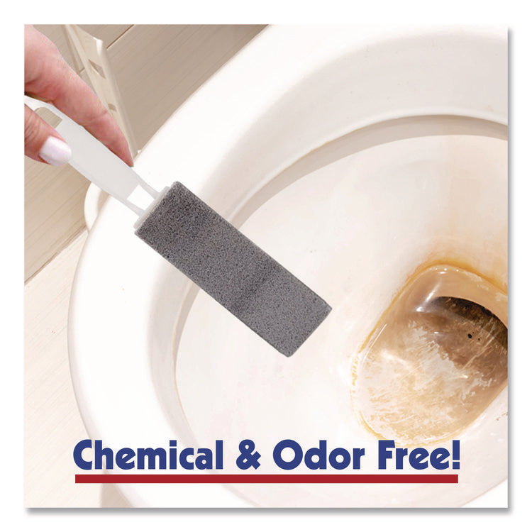 Toilet Bowl Ring Remover with Handle, 1.25 x 5, Gray, 6/Pack