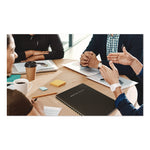 Meeting Notes Book, Space for Up to 159 Meetings, Meeting-Minutes/Notes Format, Black/Gold Cover, (80) 11 x 8.5 Sheets