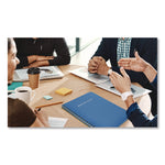 Meeting Notes Book, Space for Up to 159 Meetings, Meeting-Minutes/Notes Format, Blue/Gold Cover, (80) 11 x 8.5 Sheets