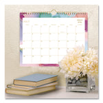 Ashley G Multicolor Smoke Academic Year Wall Calendar, 11 x 8.75, White/Multicolor Sheets, 12-Month (July to June): 2025-2026