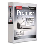 Premier Easy Open Clearvue Locking Slant-D Ring Binder, 3 Rings, 1.5" Capacity, 11 X 8.5, White