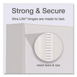 Premier Easy Open Clearvue Locking Slant-D Ring Binder, 3 Rings, 1.5" Capacity, 11 X 8.5, White