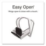 Freestand Easy Open Locking Slant-D Ring Binder, 3 Rings, 2" Capacity, 11 X 8.5, White