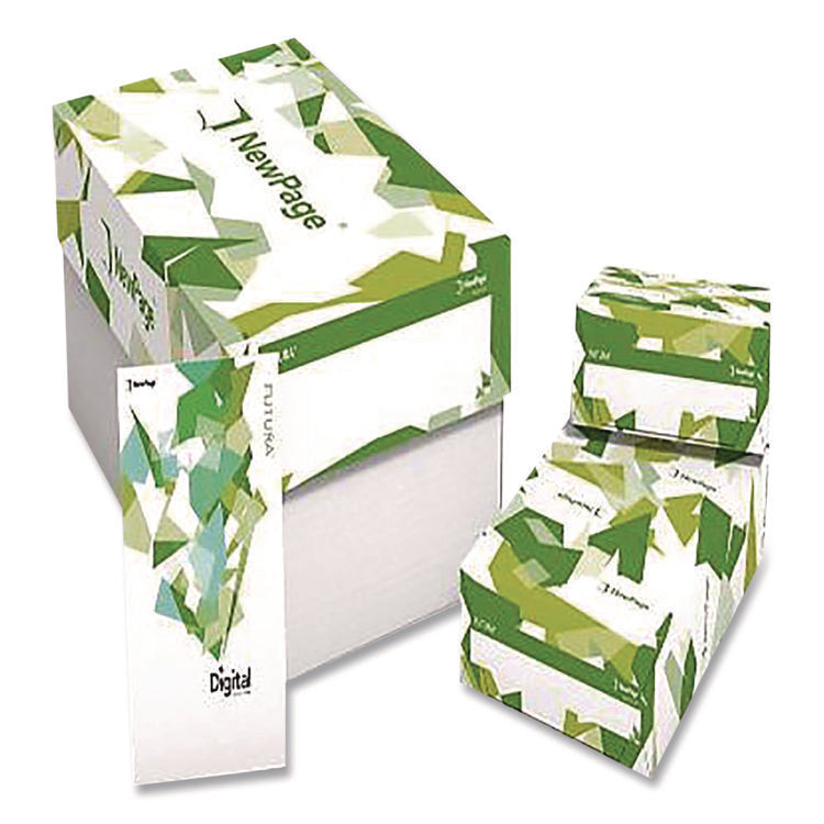 Premium Futura New Page Digital Cover Paper, 96 Bright, 80 lb Bond Weight, 8.5 x 11, White, 1,500/Carton