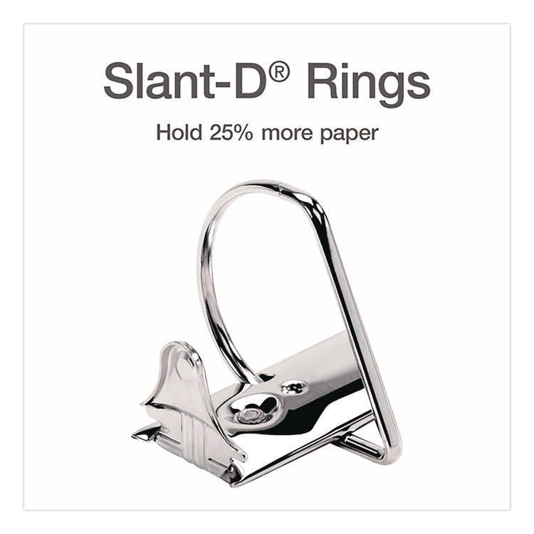 XtraLife ClearVue Non-Stick Slant-D Ring Binder, 3 Rings, 1" Capacity, 11 x 8.5, Black