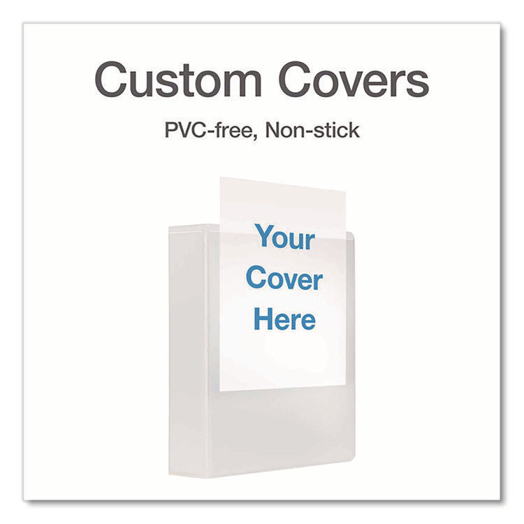 XtraLife ClearVue Non-Stick Slant-D Ring Binder, 3 Rings, 2" Capacity, 11 x 8.5, White