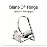 XtraLife ClearVue Non-Stick Slant-D Ring Binder, 3 Rings, 2" Capacity, 11 x 8.5, Black