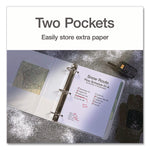 XtraLife ClearVue Non-Stick Slant-D Ring Binder, 3 Rings, 3" Capacity, 11 x 8.5, White