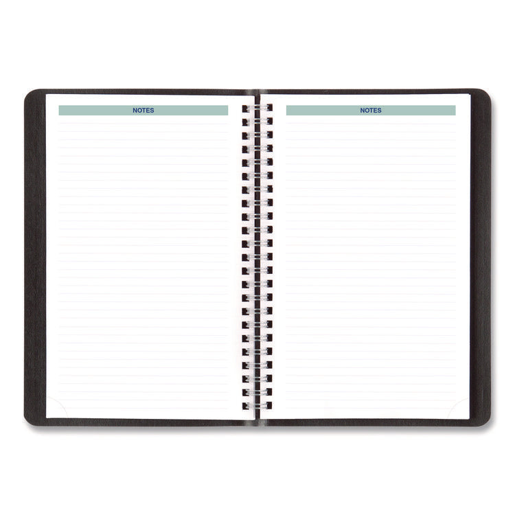 Plan and Link Weekly Planner, 8" x 5", Black Cover, 12-Month (Jan to Dec): 2025