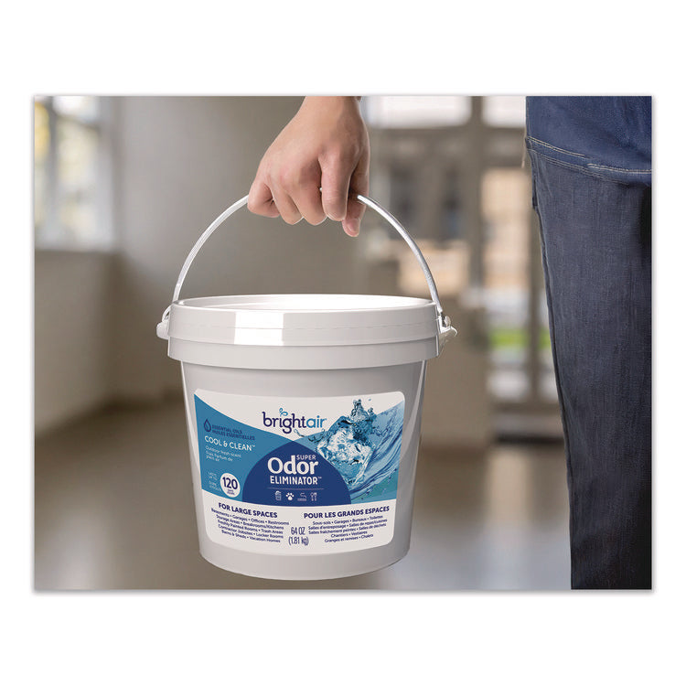 Super Odor Eliminator Gel for Large Spaces, Cool and Clean, 64 oz Tub