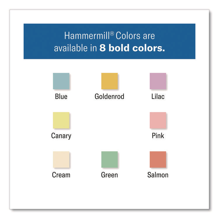 Colors Print Paper, 24 lb Bond Weight, 8.5 x 11, Pink, 500/Ream