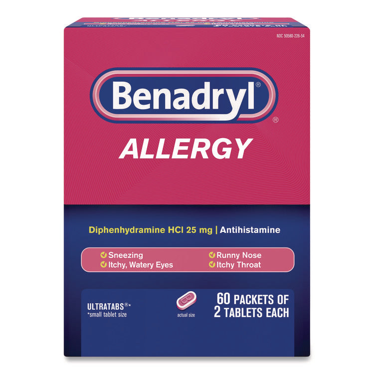 Allergy Ultratabs Tablets, Two-Pack, 60 Packs/Box