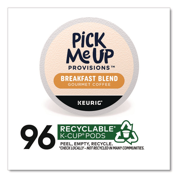Breakfast Blend Coffee K-Cups, 24/Box, 4 Boxes/Carton