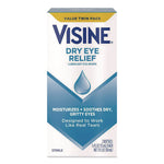 Dry Eye Relief Lubricant Eye Drops, 15 mL Bottle, 2/Box