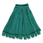 Microfiber Tube Wet Mop, Microfiber/Polyester, Medium, Green