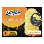 Heavy Duty Dusters Refill, Dust Lock Fiber, Yellow, 6/box