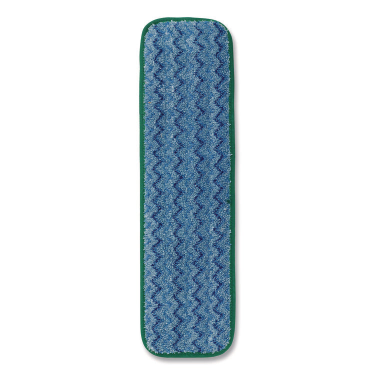 Microfiber Wet Mopping Pad, 18.5" x 5.5" x 0.5", Green, 12/Carton