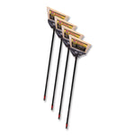 Maxiplus Professional Angle Broom, 51" Handle, Black, 4/carton