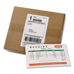 Shipping Labels With Paper Receipt Bulk Pack, Inkjet/laser Printers, 5.06 X 7.63, White, 100/box