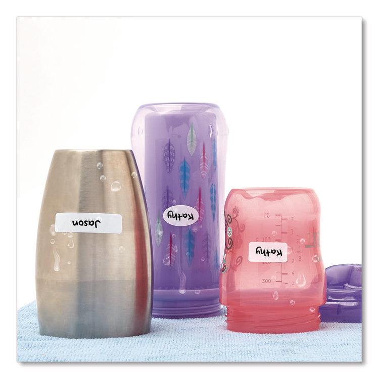 Avery Kids No-Iron Fabric Labels, Handwrite Only, Assorted Shapes and Sizes, White, 15 Labels/Sheet, 3 Sheets/Pack