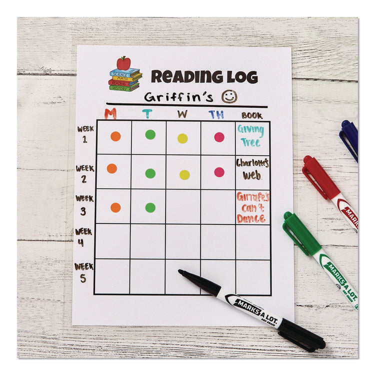 Handwrite-Only Permanent Self-Adhesive Round Color-Coding Labels in Dispensers, 0.25" dia, Dark Blue, 450/Roll, (5793)