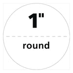 Printable Mailing Seals, 1" dia, White, 15/Sheet, 40 Sheets/Pack, (5247)