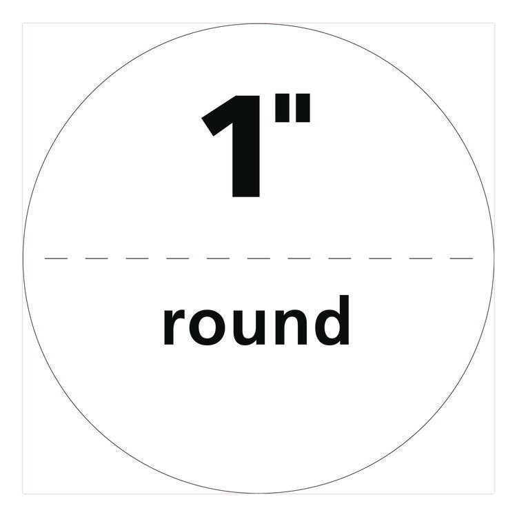 Printable Mailing Seals, 1" dia, White, 15/Sheet, 40 Sheets/Pack, (5247)