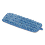 Microfiber Wall/Stair Wet Mopping Pad, 13.75 x 5.5 x 0.5, Blue