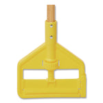 Invader Wood Side-Gate Wet-Mop Handle, 54", Natural/yellow