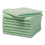 Microfiber Cleaning Cloths, 12 X 12, Green, 24/pack