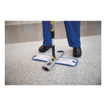 Microfiber Wet Mop Pad, 18", Blue