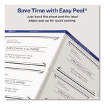 Matte Clear Easy Peel Mailing Labels W/ Sure Feed Technology, Laser Printers, 3.33 X 4, Clear, 6/sheet, 10 Sheets/pack