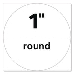 Printable Mailing Seals, 1" dia, Clear, 15/Sheet, 32 Sheets/Pack, (5248)