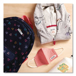 No-Iron Fabric Labels, 0.5 x 1.75, White, 18/Sheet, 3 Sheets/Pack