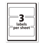 Removable Multi-Use Labels, Inkjet/laser Printers, 1.5 X 4, White, 3/sheet, 50 Sheets/pack, (5452)