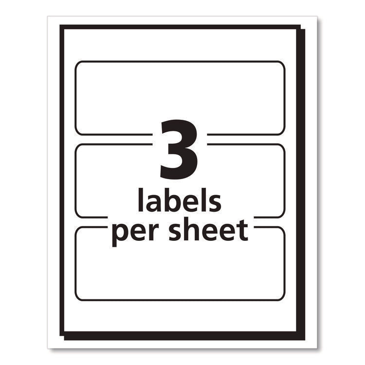 Removable Multi-Use Labels, Inkjet/laser Printers, 1.5 X 4, White, 3/sheet, 50 Sheets/pack, (5452)
