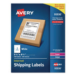 White Shipping Labels-Bulk Packs, Inkjet/laser Printers, 5.5 X 8.5, White, 2/sheet, 250 Sheets/box