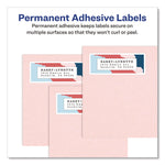 Vibrant Laser Color-Print Labels w/ Sure Feed, 0.75 x 2.25, White, 750/PK