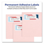 Vibrant Laser Color-Print Labels w/ Sure Feed, 1.25 x 2.38, White, 450/Pack