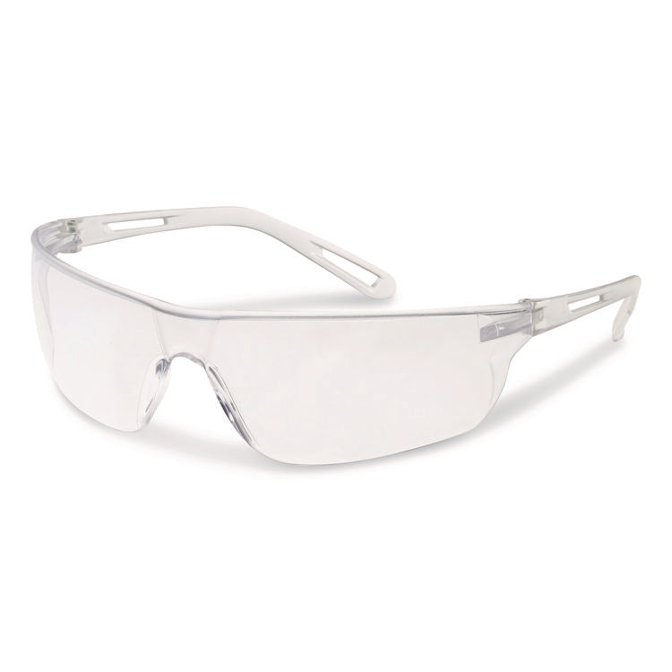 Zenon Z-Lyte Safety Glasses, Scratch-Resistant, Clear Plastic Frame, Clear Polycarbonate Lens