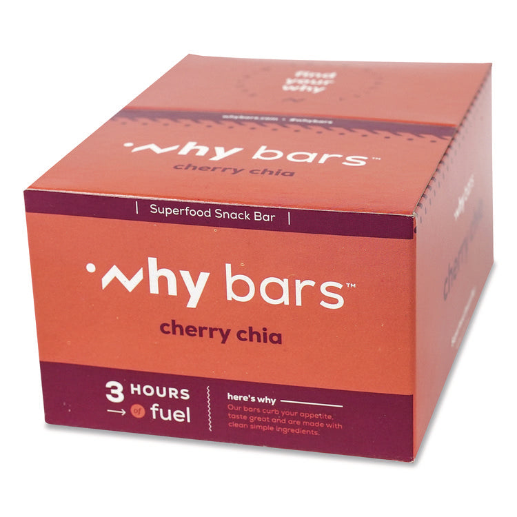 Superfood Snack Bar, Cherry Chia, 2.04 oz Bar, 12/Box