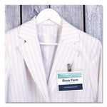 Heavy-Duty Clip-Style Badge Holders, Horizontal, 4 X 3, Clear, 100/box