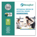 Botanical Decon 30 Disinfectant Cleaner, Light Lemon and Thyme Scent, 1 gal Bottle
