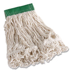 Super Stitch Blend Mop Head, Cotton/Synthetic, Medium, White