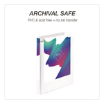 Economy Round Ring View Binders, 3 Rings, 1" Capacity, 11.5 x 8.5, White, 12/Carton