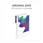 Economy Round Ring View Binders, 3 Rings, 1" Capacity, 11.5 x 8.5, White, 6/Carton