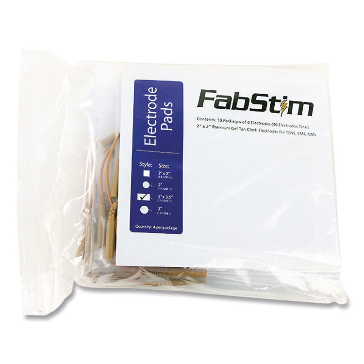 Self-Adhesive Electrodes, 2 x 5 Rectangle, 40/Pack