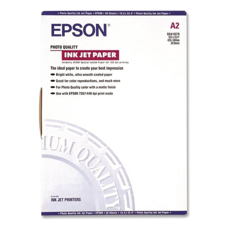 Matte Presentation Paper, 4.9 mil, 16.5 x 23.5, Matte White, 30/Pack